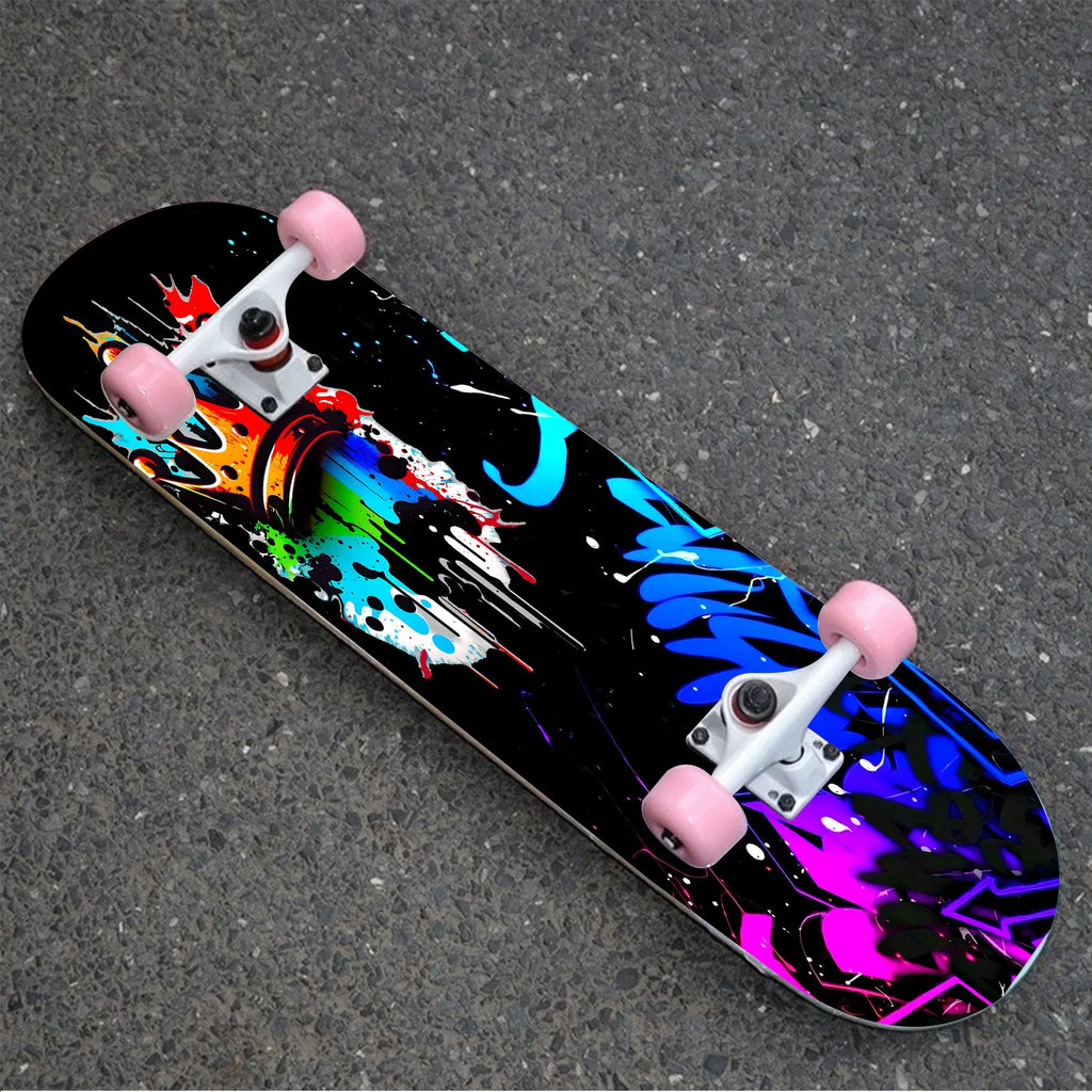 1 piece skateboard trend decorative sticker, creative personality cool self-adhesive four-wheel skateboard sticker, easy tostick