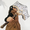92cm Kratos Katana Axe Anime God of War 4 Cosplay Prop Athena Leviathan Blade Chaos Sword Real Japanese Katana Samurai Sabre Toy