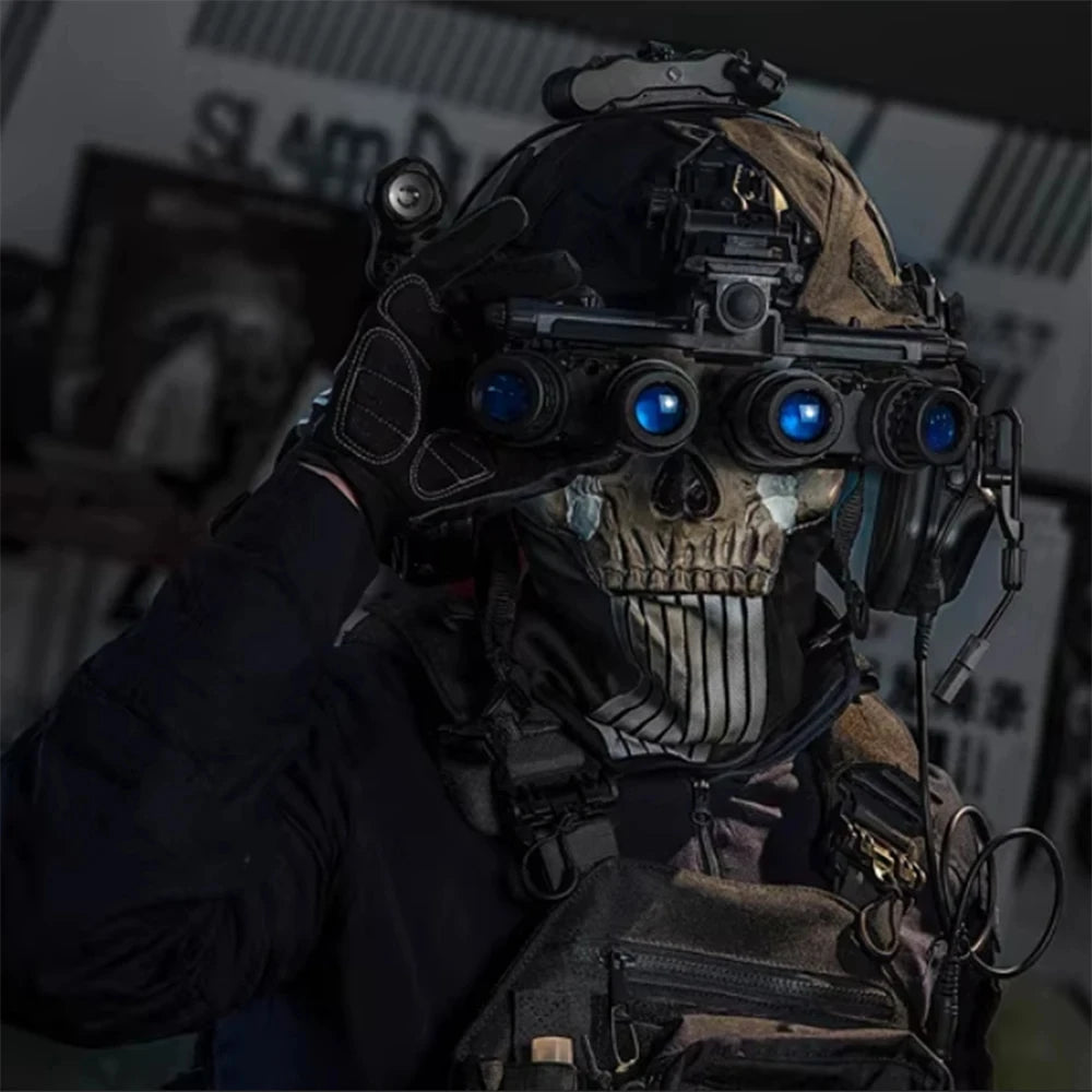 COD Ghost Full Set of Equipment Tactical MOLLE Combat Vest Chest Rig Set with Belt Helmet for Call of Duty 19 Nightwar Cosplay