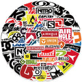 60pcs Skiing Skateboard Brand Logo Sticker For Skateboard Guitar Laptop Bicycle Kids Toys