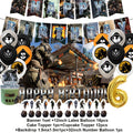 Calling of Duty Theme Background Birthday Party Decoration Stimulating Game Balloon Cake Toppper Accessories Baby Boys Gift Prop