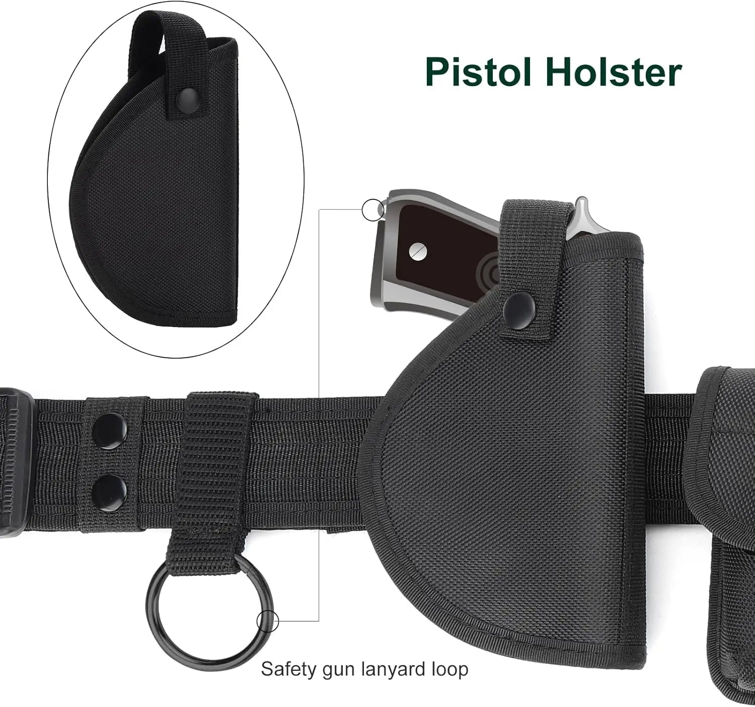 Police Security Duty Belts Correctional Officers Ultility Cop Costume Belt Law Enforcement for Women Men Hunting