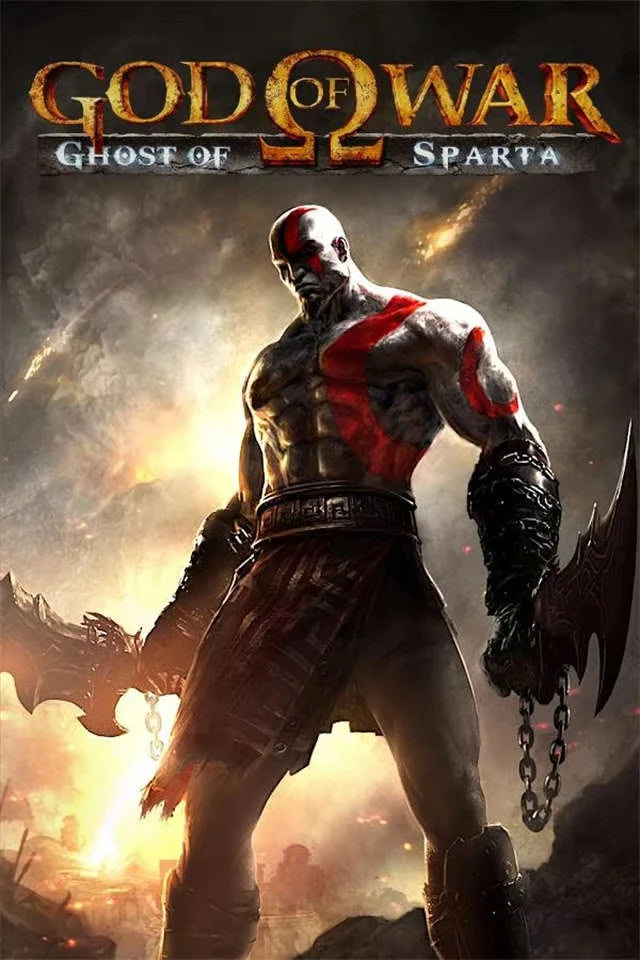 God of War Ragnarok 2022 Poster - Kratos Themed Wall Art for Gaming Room Decor