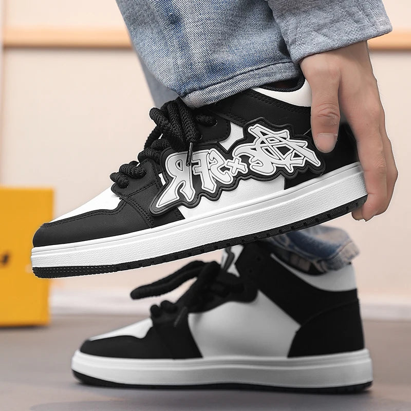 Men‘s Skateboarding Shoes Fashion Cushioning Non-slip Sport Shoes Comfortable Men Casual Shoes Platform Student Walking Sneakers