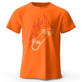 Skateboard Lovers Summer Men’s Graphic T-Shirt in 100% Cotton Oversized HIP HOP Style Tops Tees for Streetwear