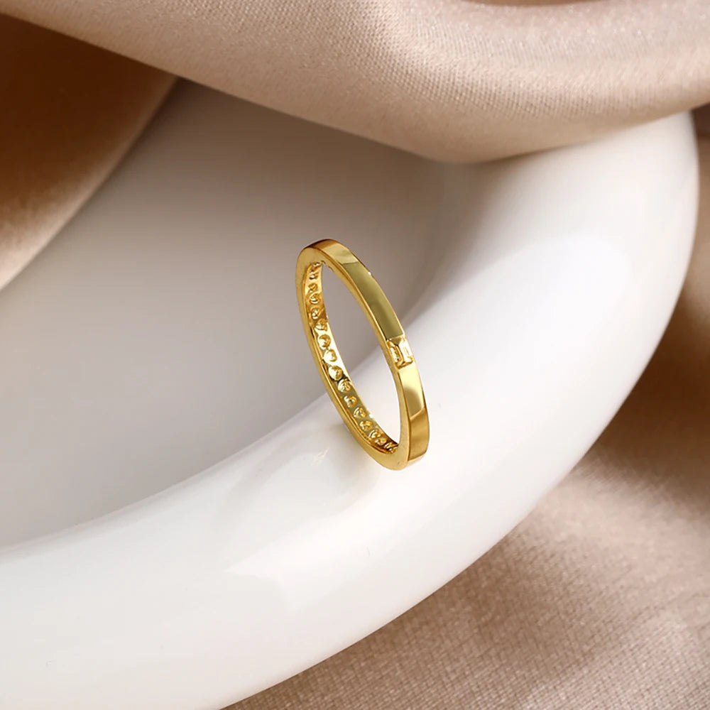 925 Sterling Silver gilding Rings Gold Color Sparking Popular LOVE Wedding Ring Certified Women Engagement Jewelry Anniversary