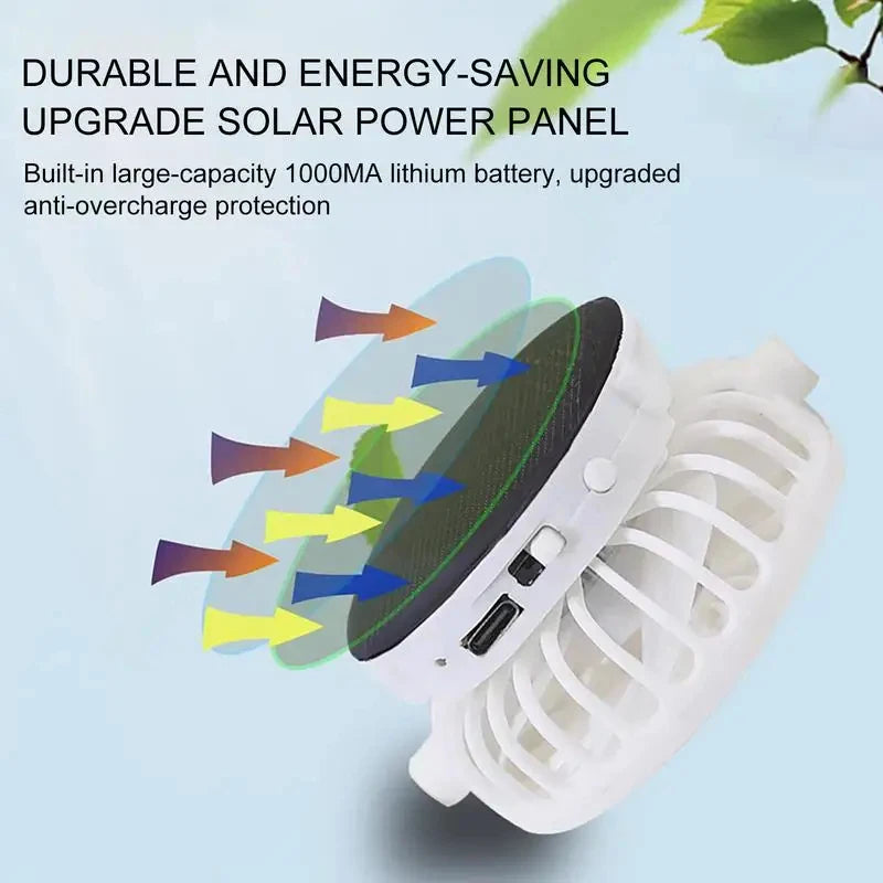 Breathable Sunhat with Solar Fan Outdoor Sun Protection Hat USB Rechargeable Fan Baseball Caps Summer Sunscreen Sunshade Hats