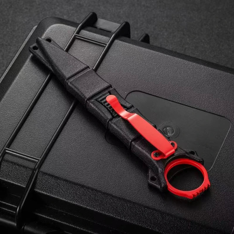 2026 model outdoor unsharpened small straight knife, easy to carry EDC440 blade training knife, training sheath
