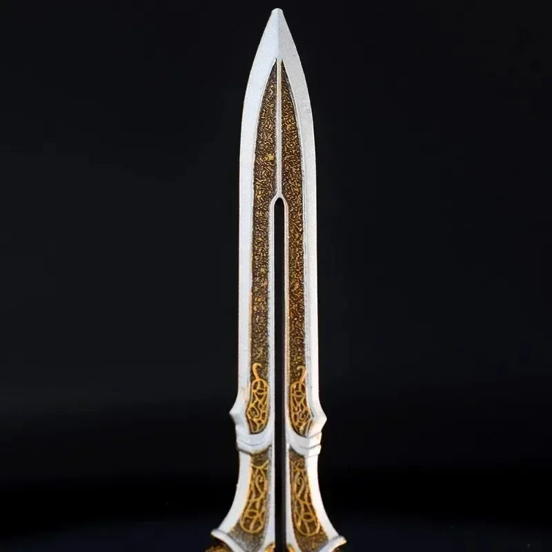 22cm God of War Blade of Olympus Weapon Kratos Zeus Anime Game Metal Weapon Model Katana Samurai Sword Keychains Crafts Gift Toy