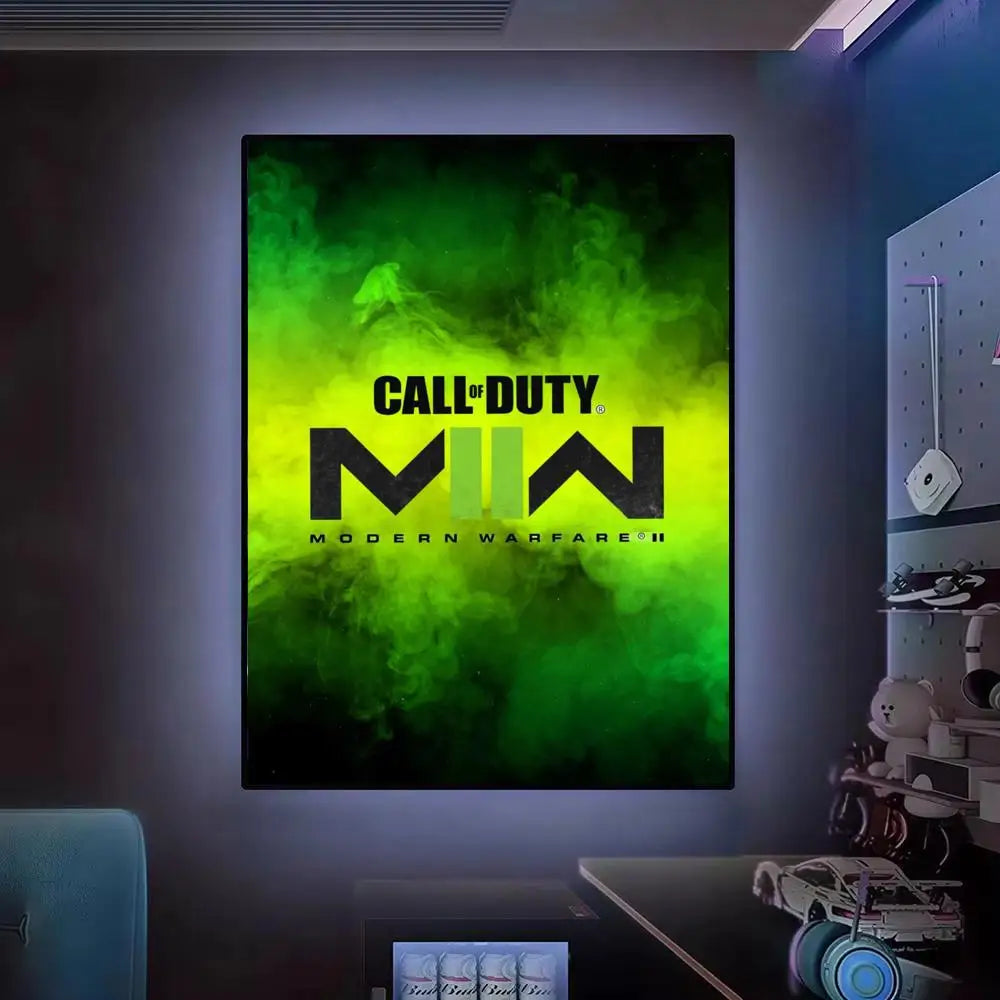 Game C-Call of duty Poster Modern Aesthetic Canvas Wall Art Poster Cool Room Stuff Bedroom Decor