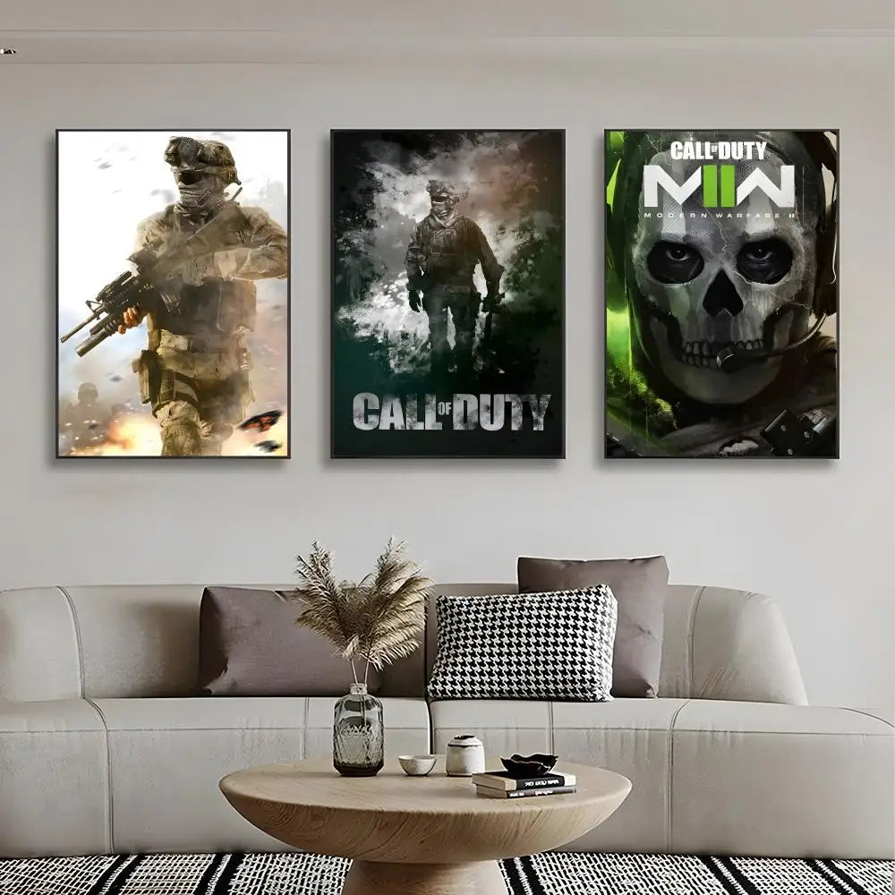 Intense Call of Duty Modern Warfares Poster HD art sticky wall waterproof home bedroom bar aesthetic decoration