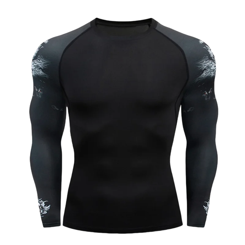 MMA T-shirt Men's Rashguard Long Sleeve Muay Thai T-shirts Gi BJJ Jiu Jitsu MMA Compression Shirt Fitness Gym Boxing Jerseys