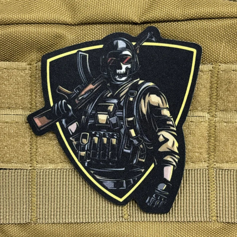 Call of Duty Tactical Patch Anti-terrorist Soldier Morale Badge Hook and Loop Printing Game Patches Military Backpack Sticker