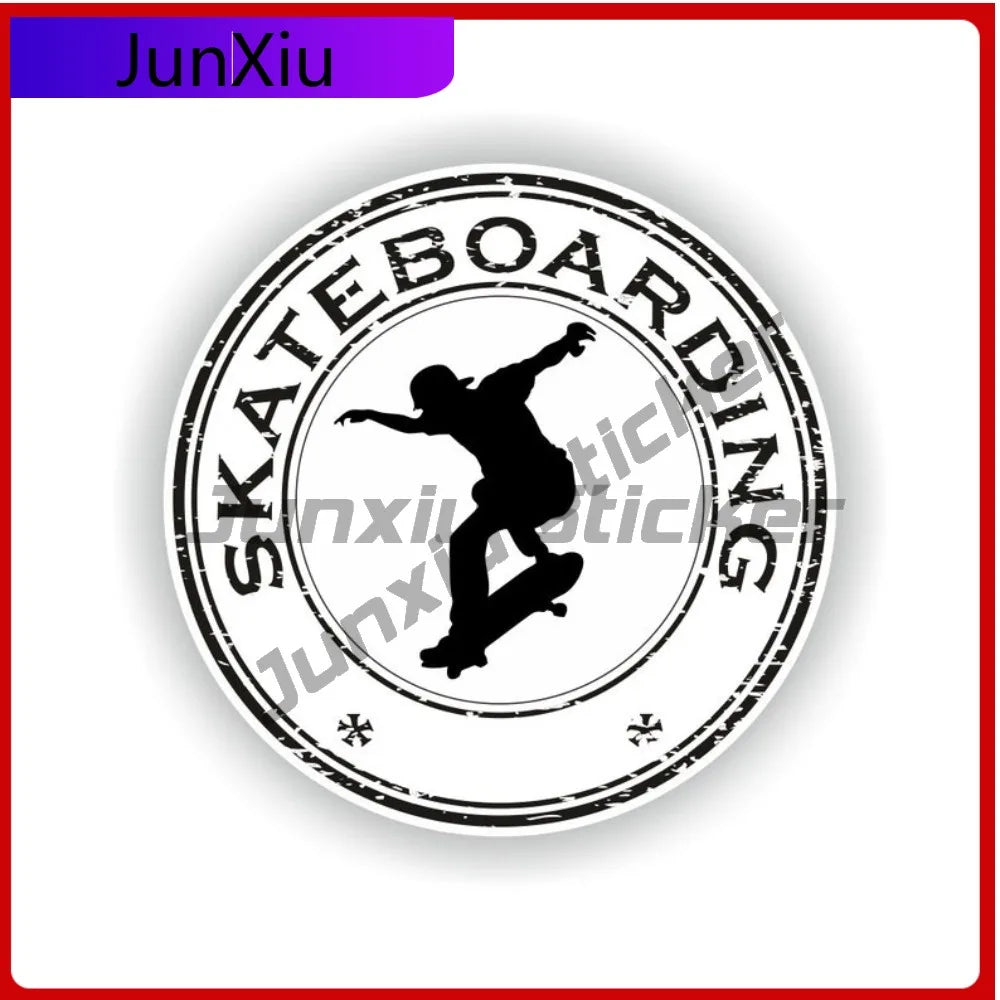 Skateboarding Skateboard Sticker Sports Vinyl Stickers Motorcycle Accessories And Decals Suv Bumper Sticker Funny Waterproof Pvc