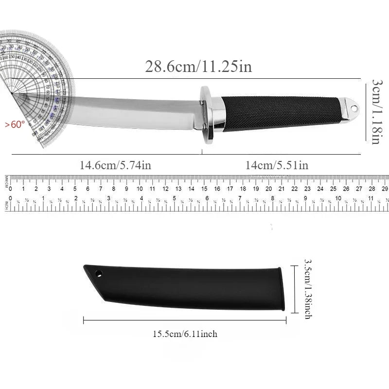 High-quality samurai kitchen knives multi-purpose fruit knives stainless steel straight knives kitchen accessories cooking tools