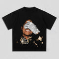 Summer Men's MJ Michael Jackson Printed Cotton Neutral O-Neck Short Sleeve Men's and Women's Fashion Hip Hop T-shirt Fan Gift