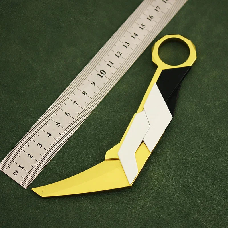Valorant Prime Karambit Tactical Knife Melee16cm Alloy Metal Material Game Model Samurai Sword Gifts Toys for Boys