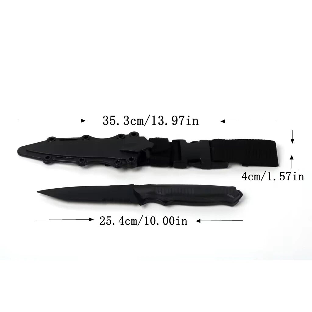 M9 Dagger Model Tactical Rubber Knife Gift Toys Military Fans Collection Game Simulation Training Props Plastic Model