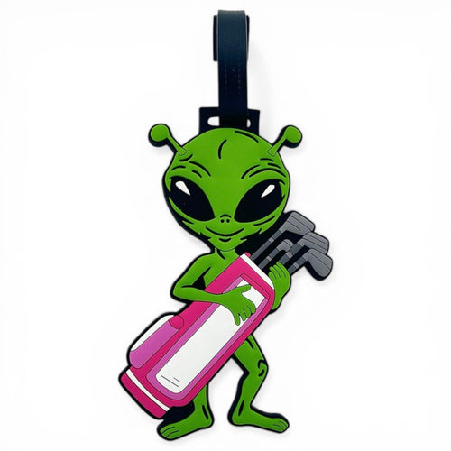 Alien Caddy Clip-On Tag | Multi-Use Bag Tag, Travel Tag, Golf Accessory - STAND OUT FLEXSARAH