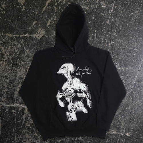 Always Smile Pullover Hoodie Black - STAND OUT FLEXSARAH