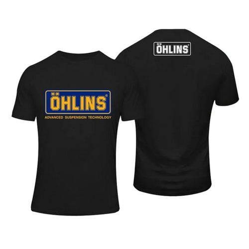 Amazing Tees Men Ohlins Shock Suspension Car Motorcycle Sport Racing T Shirt Summer Casual Oversized men's Short sleeve T-shirts - STAND OUT FLEXSARAH