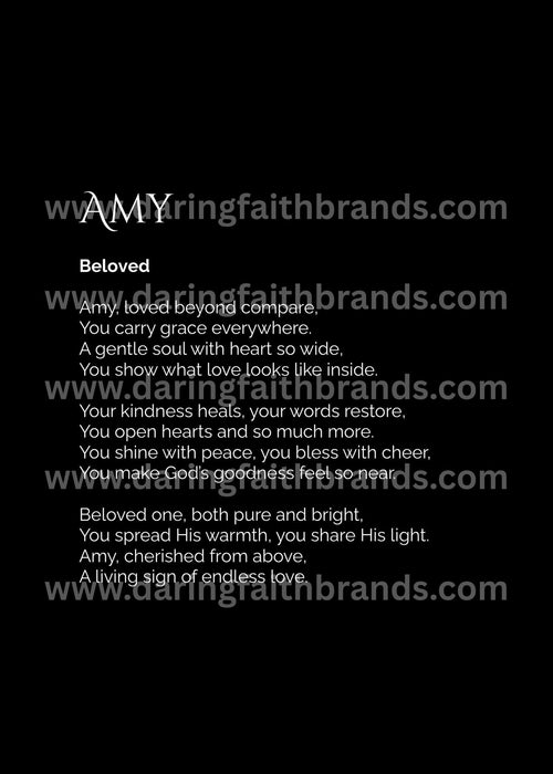 Amy - Name Meaning Poem - Digital Download - STAND OUT FLEXSARAH