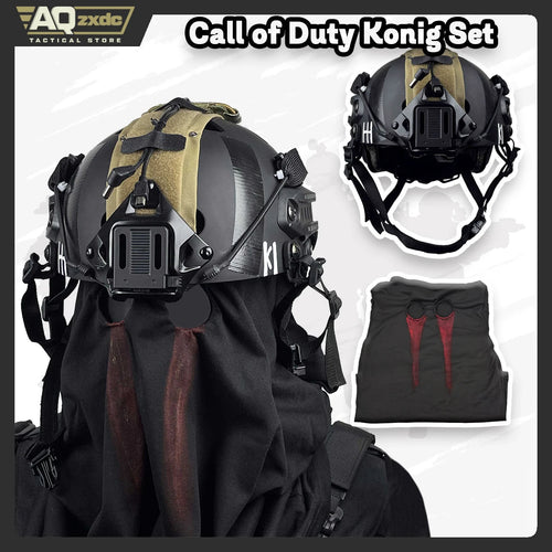 AQzxdc Cod Ghost Konig Set - Tactical Helmet Call of Duty 19cos Service Comic Exhibition Equipment Helmet Mask - STAND OUT FLEXSARAH