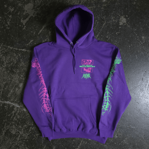 Are We Even Alive Pullover Hoodie Purple - STAND OUT FLEXSARAH