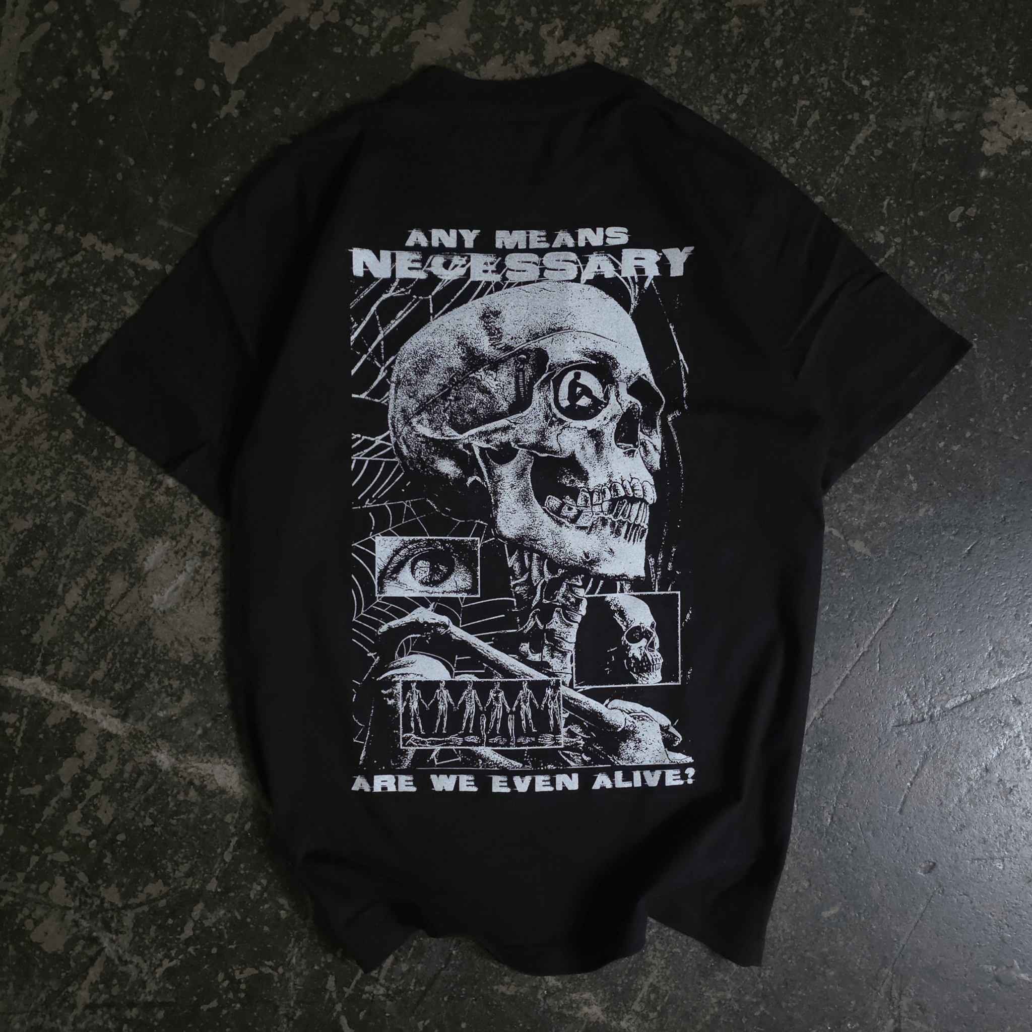 Are We Even Alive T-Shirt Black - STAND OUT FLEXSARAH