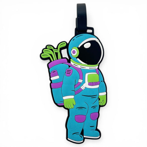 Astronaut Walker Clip-On Tag | Multi-Use Bag Tag, Travel Tag, Golf Accessory - STAND OUT FLEXSARAH