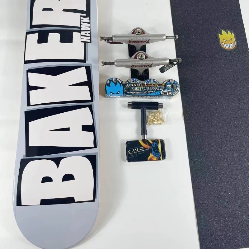 Baker Board Skating Professional Complete Skateboard 7-ply Canada Maple More Color 7.75/8.0/8.25/8.5 Inch Double Rocket - STAND OUT FLEXSARAH