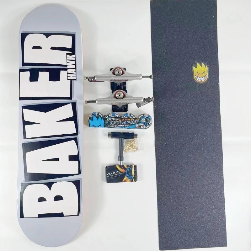 Baker Board Skating Professional Complete Skateboard 7-ply Canada Maple More Color 7.75/8.0/8.25/8.5 Inch Double Rocket - STAND OUT FLEXSARAH