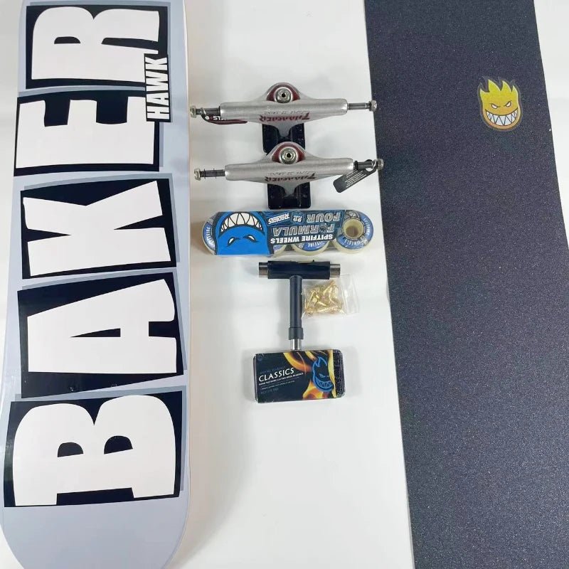 Baker Board Skating Professional Complete Skateboard 7-ply Canada Maple More Color 7.75/8.0/8.25/8.5 Inch Double Rocket - STAND OUT FLEXSARAH