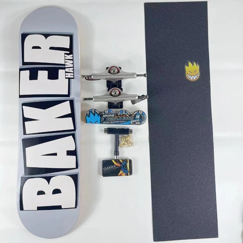 Baker Board Skating Professional Complete Skateboard 7-ply Canada Maple More Color 7.75/8.0/8.25/8.5 Inch Double Rocket - STAND OUT FLEXSARAH