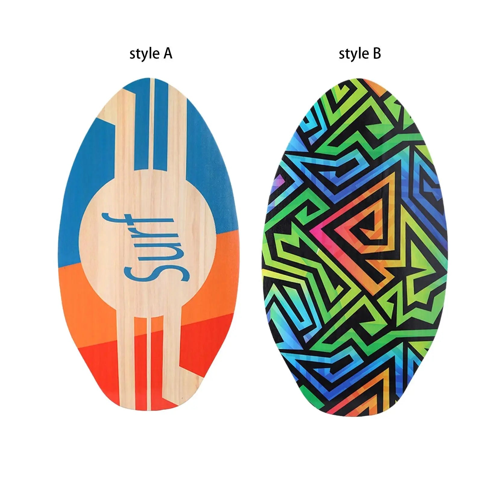 Beach Skimboard for Kids Sand Board Universal Water Sports Good Friction Small Children Surfboard Wooden Skim Board Surf Board - STAND OUT FLEXSARAH
