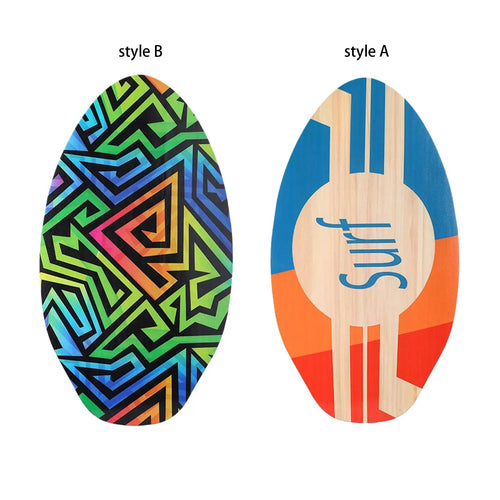 Beach Skimboard for Kids Sand Board Universal Water Sports Good Friction Small Children Surfboard Wooden Skim Board Surf Board - STAND OUT FLEXSARAH