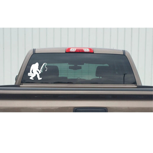 Bigfoot Fishing Decal – Sasquatch Fishing Decal - 7675 - STAND OUT FLEXSARAH