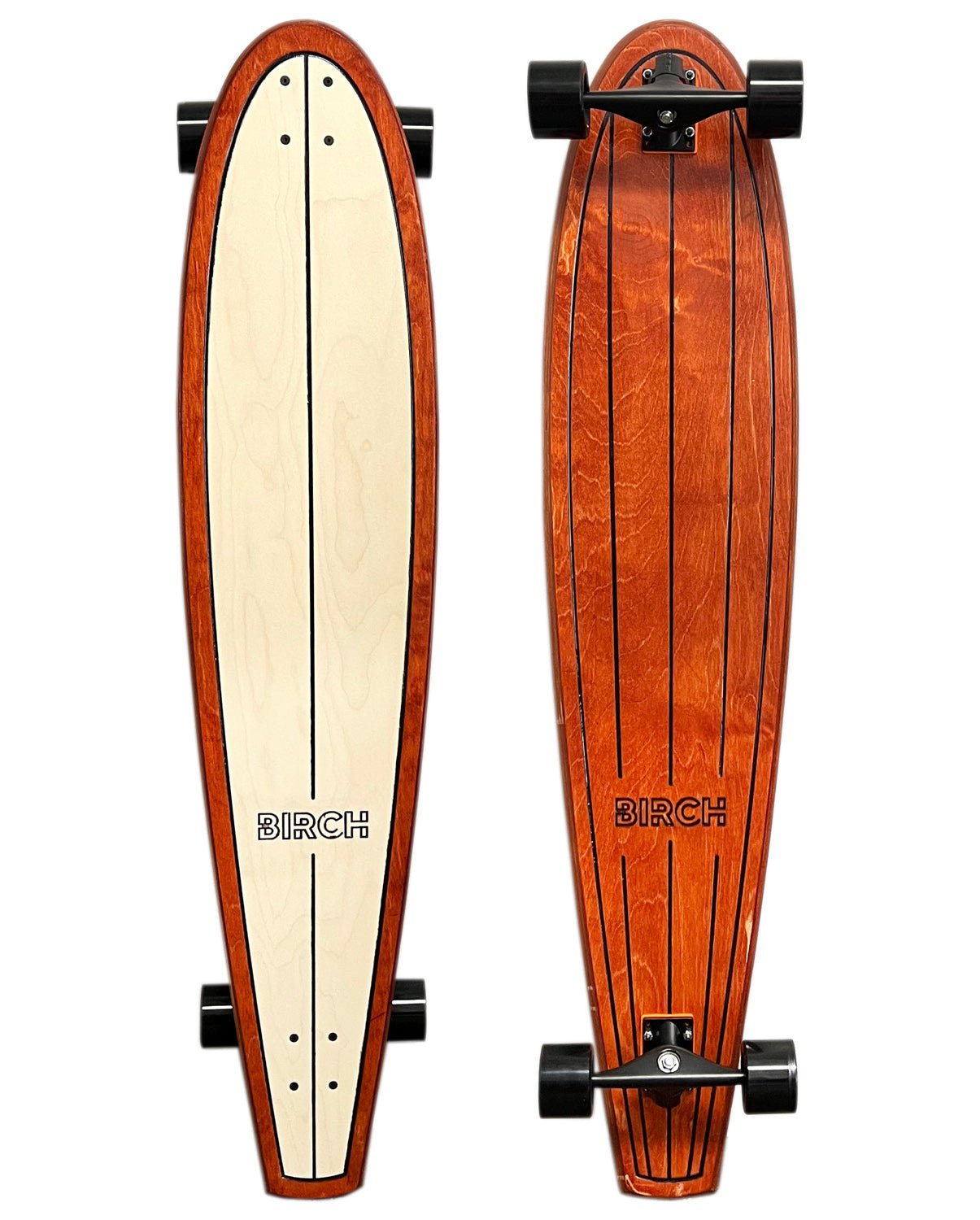 BIRCH 48" Classic Cruiser: Classic Retro Longboard Skateboard - STAND OUT FLEXSARAH