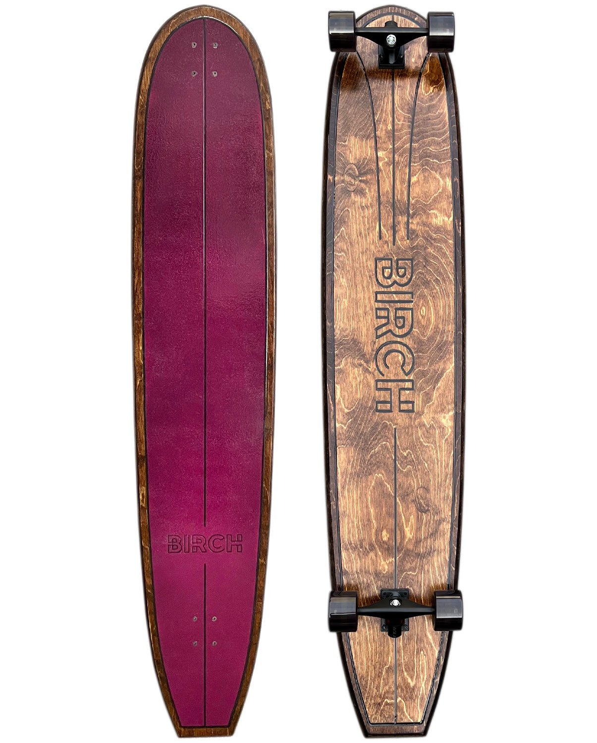 BIRCH 60" LOG Longboard Cruiser Skateboard - Complete Setup or Deck Only - STAND OUT FLEXSARAH