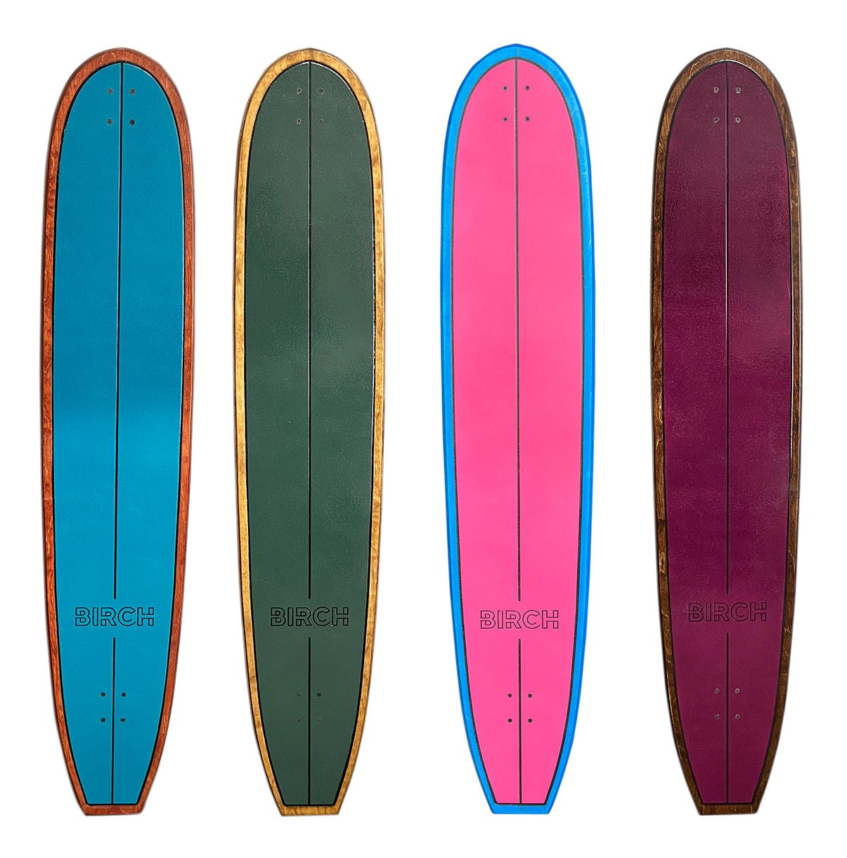 BIRCH 60" LOG Longboard Cruiser Skateboard - Complete Setup or Deck Only - STAND OUT FLEXSARAH