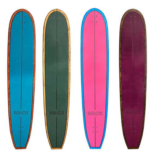 BIRCH 60" LOG Longboard Cruiser Skateboard - Complete Setup or Deck Only - STAND OUT FLEXSARAH