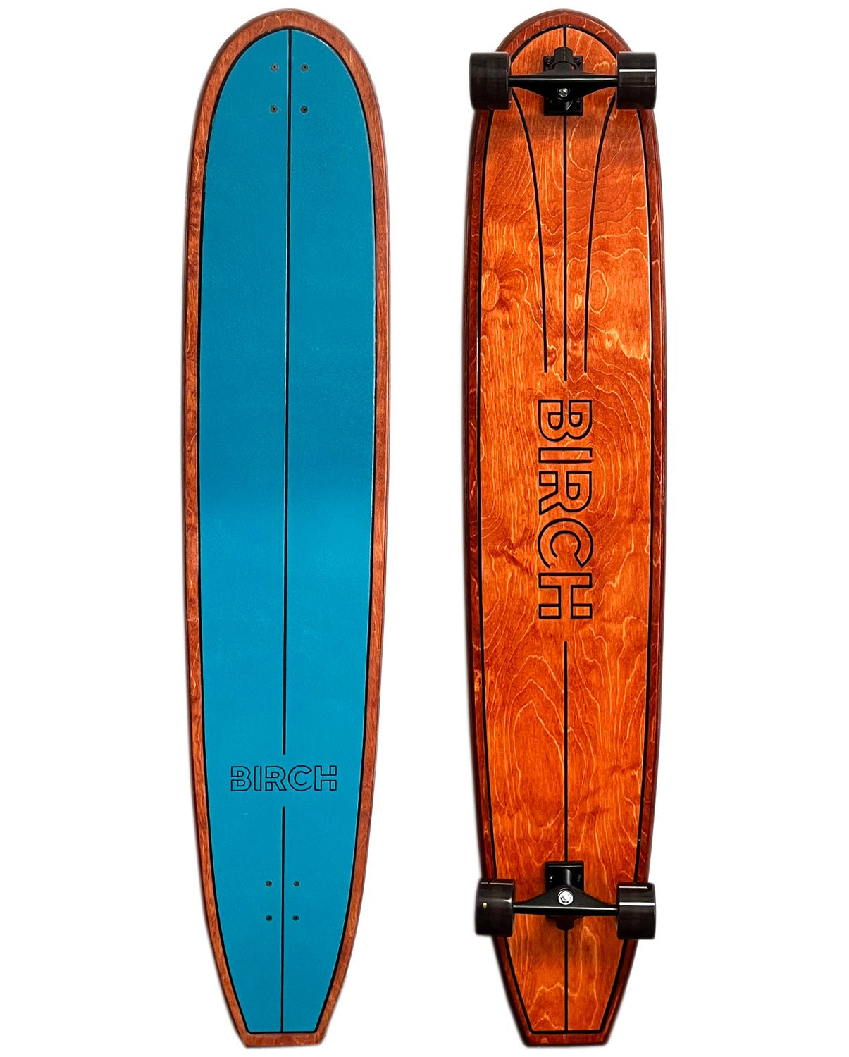 BIRCH 60" LOG Longboard Cruiser Skateboard - Complete Setup or Deck Only - STAND OUT FLEXSARAH