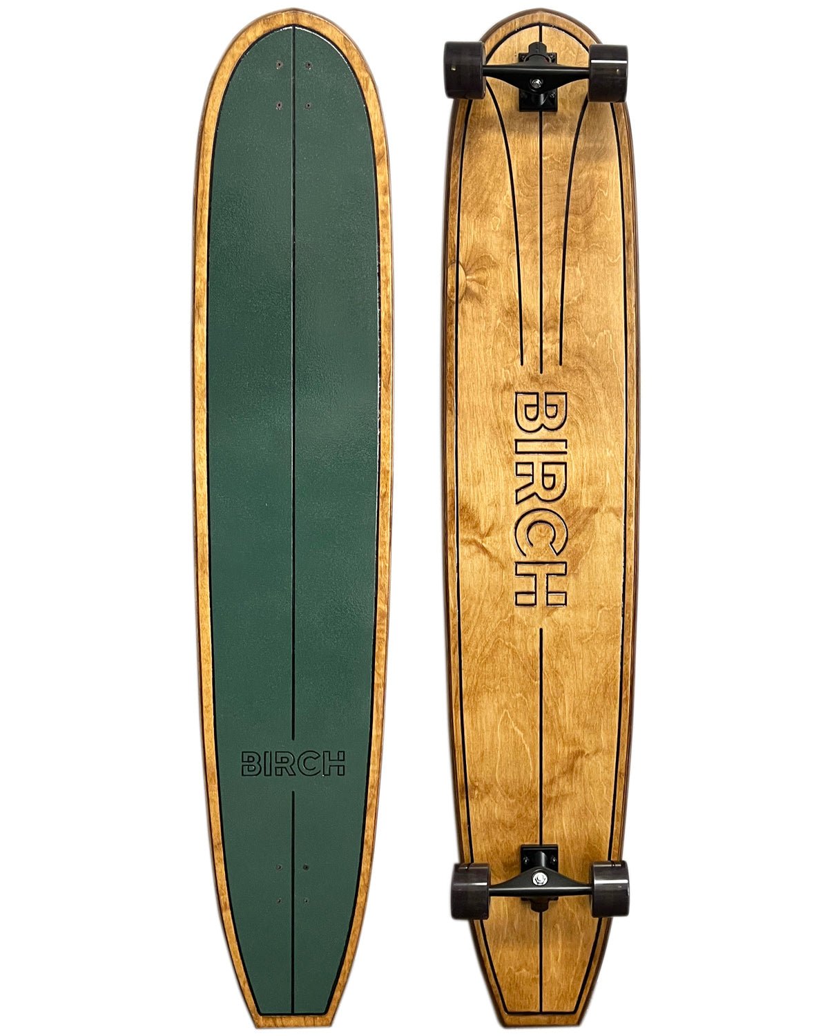 BIRCH 60" LOG Longboard Cruiser Skateboard - Complete Setup or Deck Only - STAND OUT FLEXSARAH