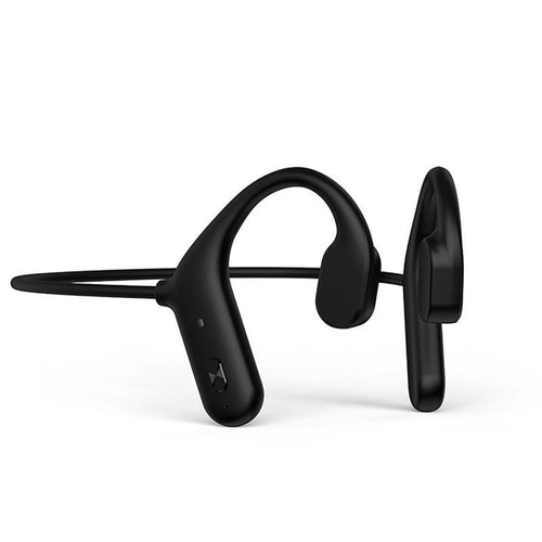 Black Bone Conduction Earphones Wireless Bluetooth 5.0 Waterproof Sports Headphones Noise Reduction Magnetic Headset With Mic Wireless Earbuds With Microphone Bluetooth Headphones Ear Control Hi-Fi Stereo Sound Earphones - STAND OUT FLEXSARAH