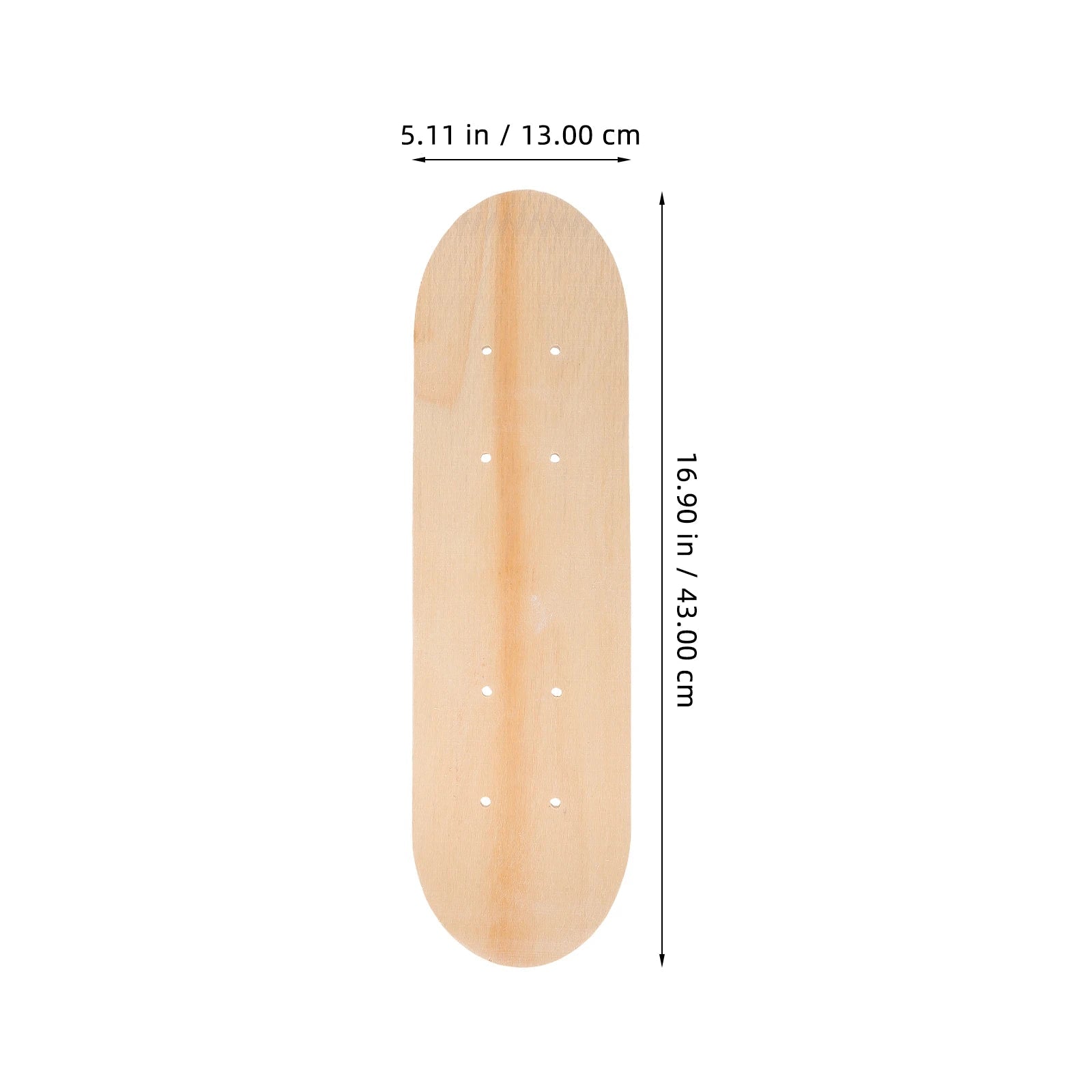 Blank Wood Skateboard Deck DIY Unpainted Board for Teens Adults Custom Design Strong and Sturdy Riding Experience for Families - STAND OUT FLEXSARAH