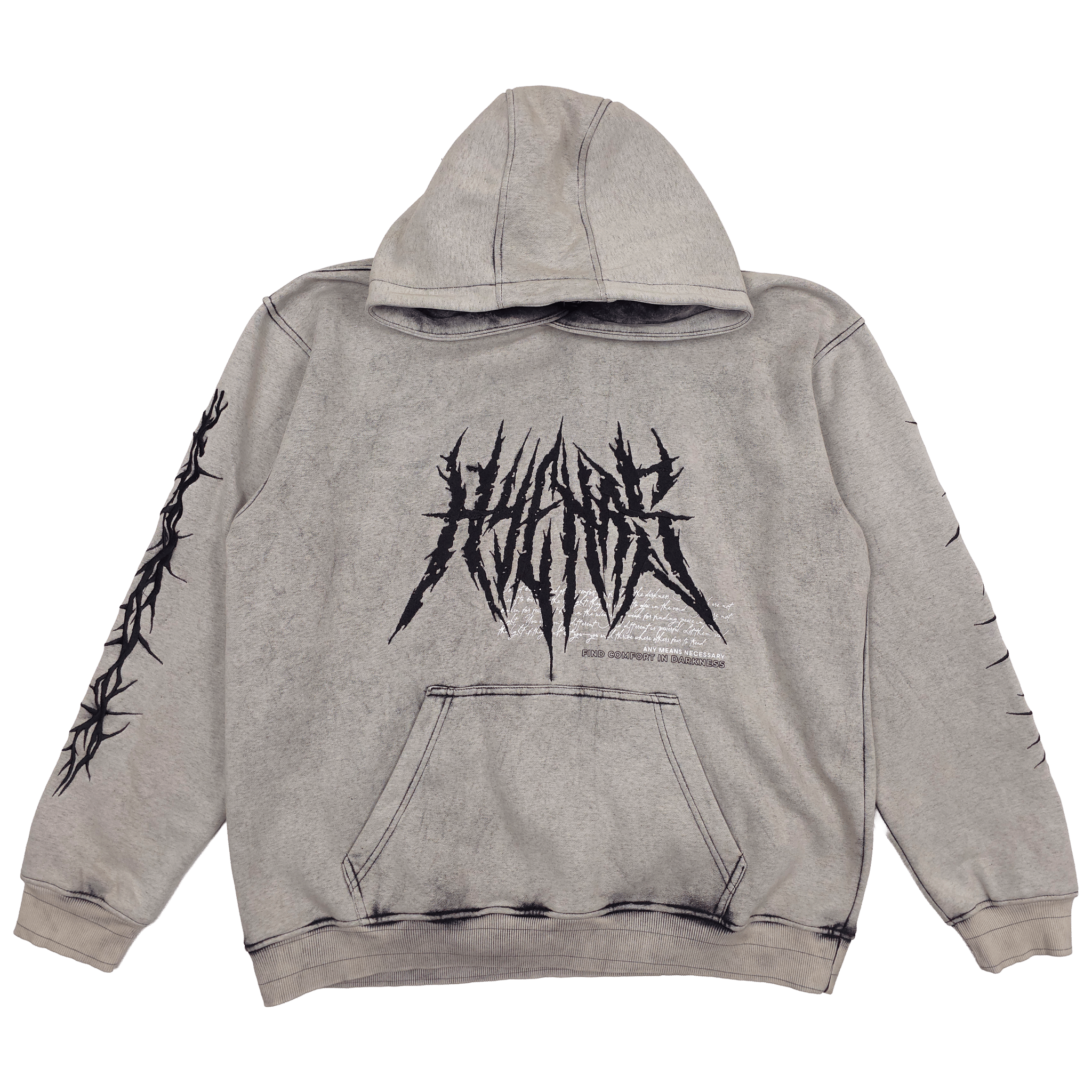 Bleached Fang Pullover Hoodie - STAND OUT FLEXSARAH