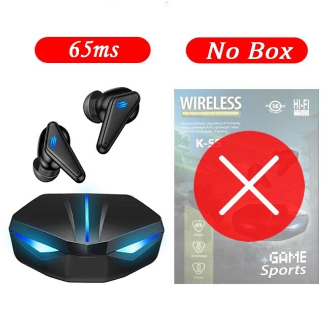Bluetooth 5.0 Gaming Headset Workout Music Earphones Earbuds With Mic Bass Audio Quality Sound Wireless Headphones Sports Headphones Wearable Sweatproof Easy Pairing Headset For Sport Black - STAND OUT FLEXSARAH