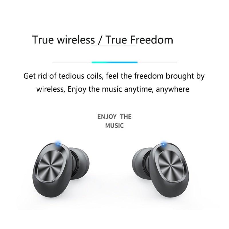 Bluetooth Earphones Wireless Headphones With Microphone Sports Waterproof Touch Control Wireless Headsets Earbuds Phone Updated Design with Industry Leading Sound & Improved Comfort, Long Wireless Range, - STAND OUT FLEXSARAH