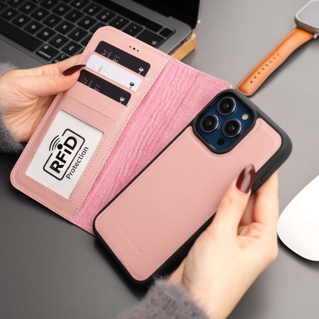 Casper iPhone 16 Pro Wallet Case Leather MagSafe