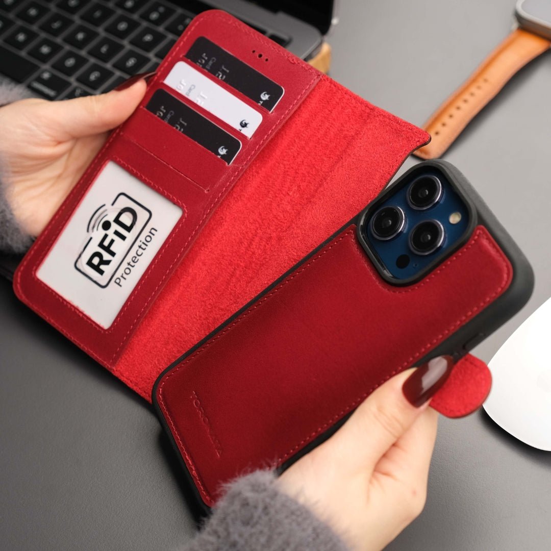 Casper iPhone 16 Pro Wallet Case Leather MagSafe